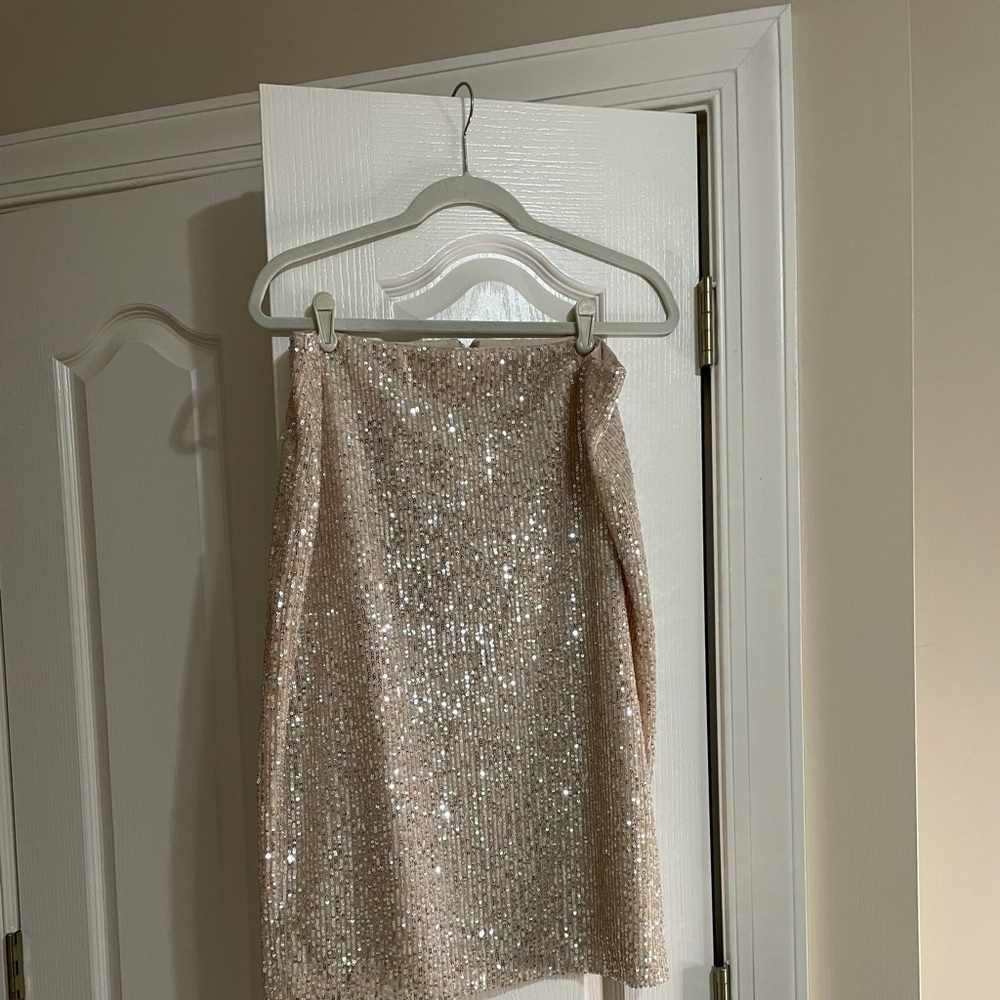 LOFT Sequin Pencil Skirt